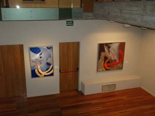 Vista de una de las salas de la exposición en el Kiosko Alfonso. Coruña 16 de septiembre de 2010.